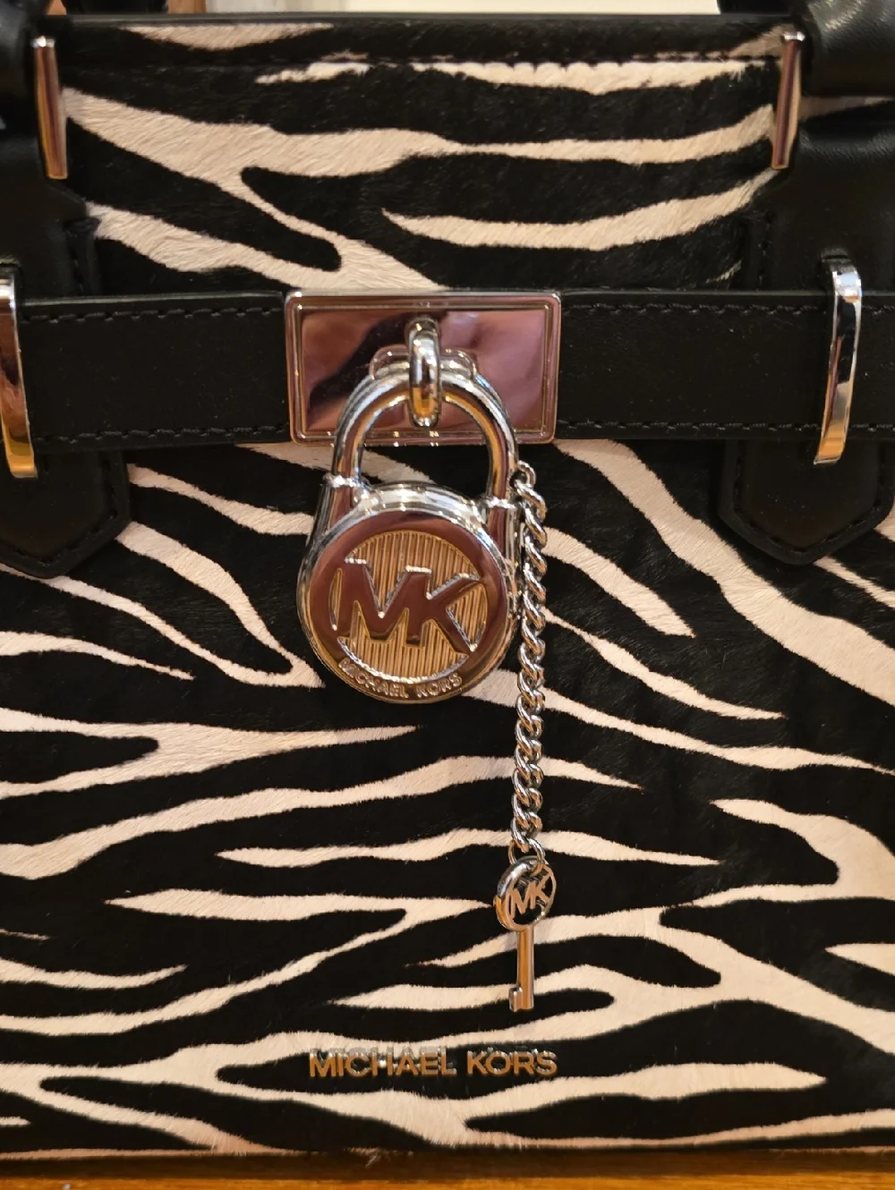 Michael Kors Zebra-Print Satchel & Wallet Set NWT - Picture 3 of 14